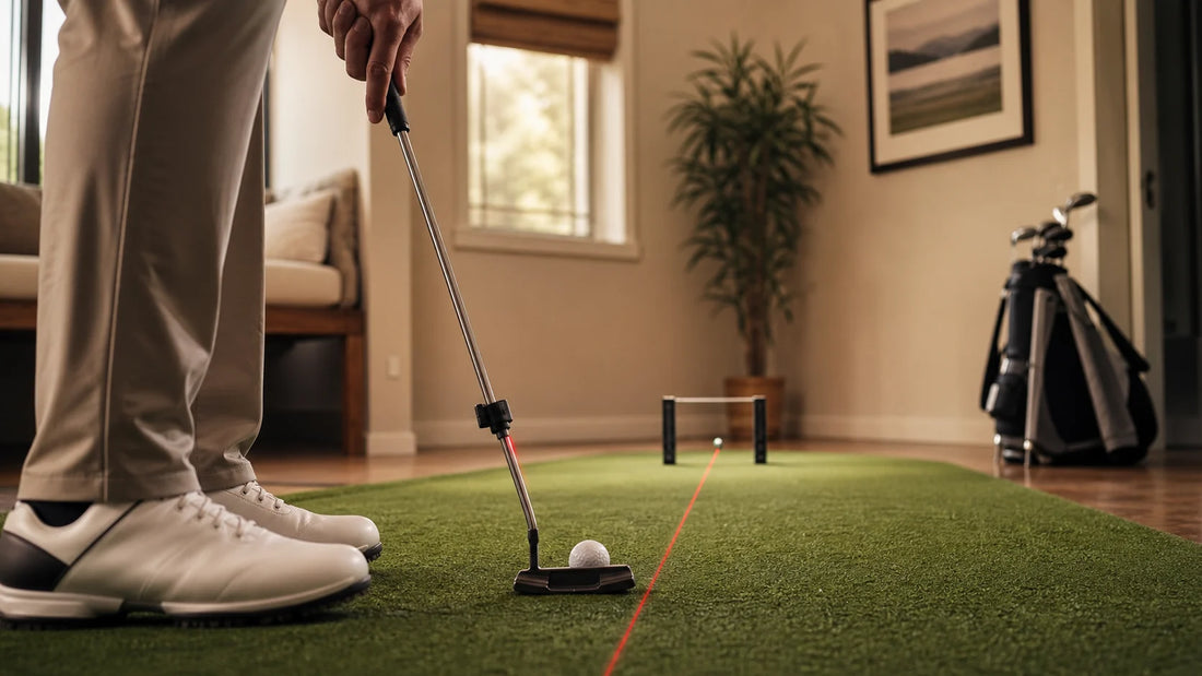 Golf practice illustration — How to Check Whether Your Putter Is Actually Aimed at the Target