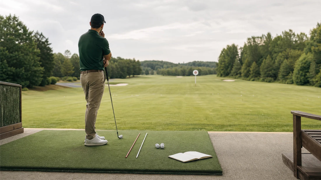 Golf practice illustration — The Difference Between Practicing and Simply Hitting Balls