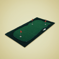 Ten by five foot three-hole synthetic putting green