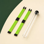 Foldable Golf Alignment Sticks 2-Pack — complete setup view