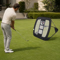 Foldable Pop-Up Golf Chipping Practice Net — in use