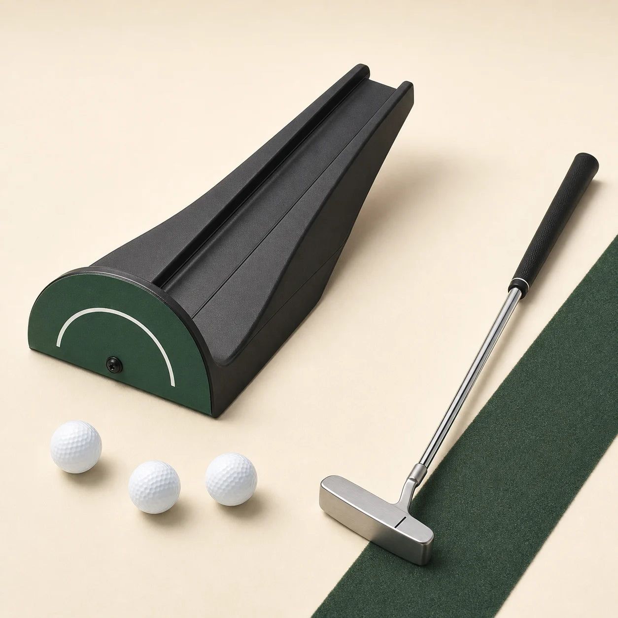 Golf Ball Return Trainer — complete setup view