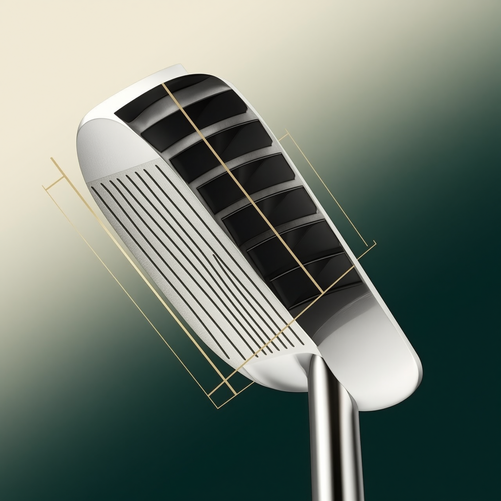 Precision-grooved face of the SG009 sand wedge