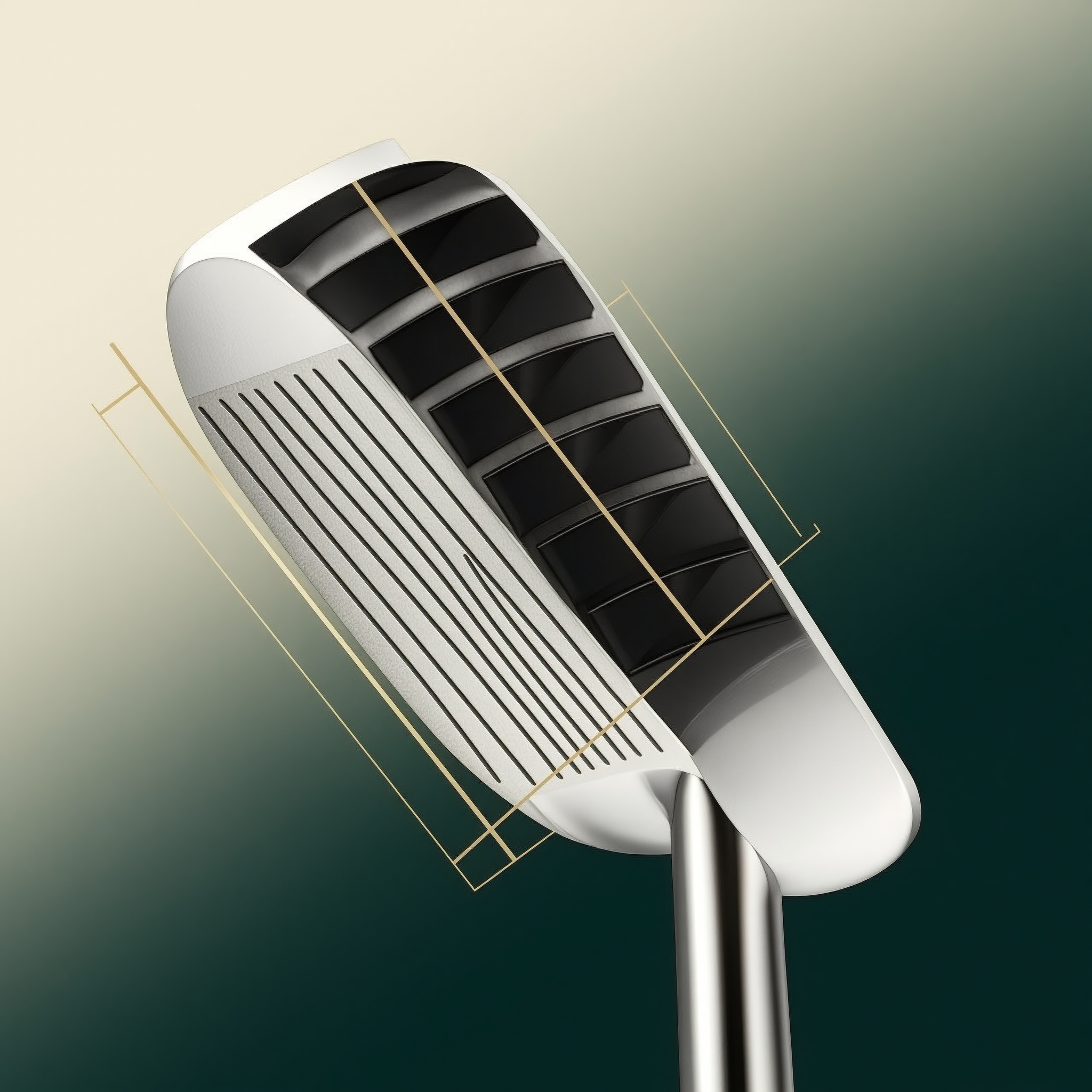 Precision-grooved face of the SG009 sand wedge