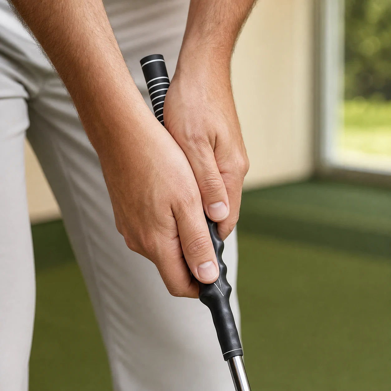 Golf Grip Correction Training Aid — in use