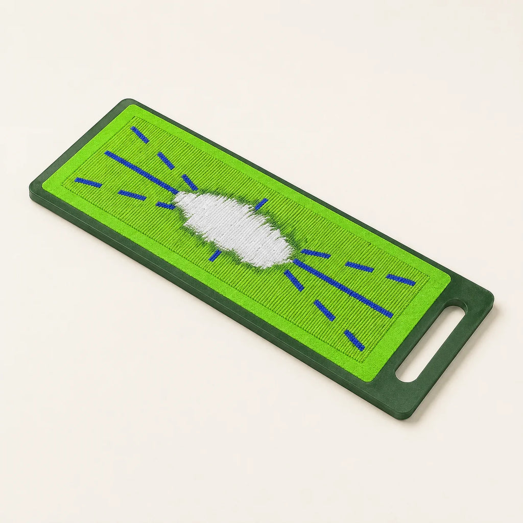 Golf Practice Mat with Swing Path Track — clean product view