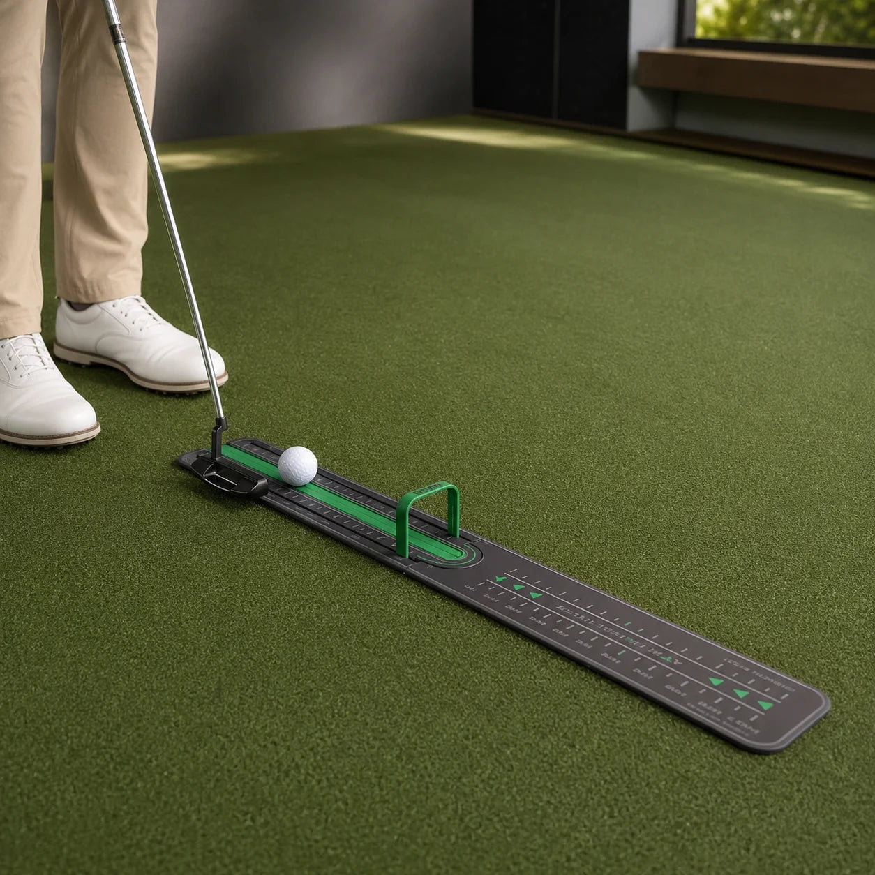Golf Precision Distance Putting Trainer — in use