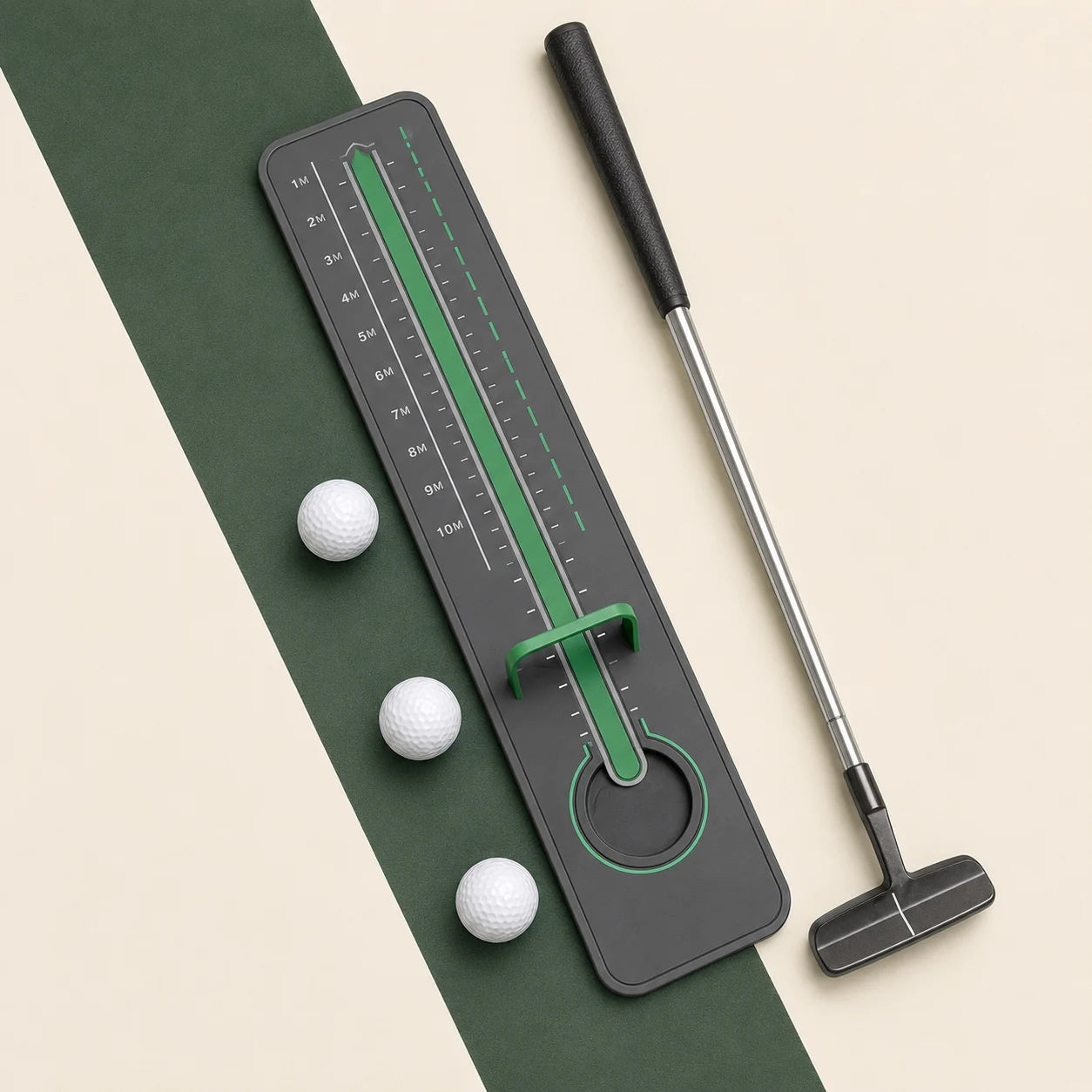 Golf Precision Distance Putting Trainer — complete setup view